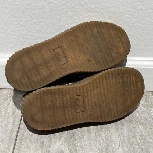 Puma Suede Platform Creeper Shoes Womens Size 8.5 Pink Gum Sneakers 361005 04 - Picture 5 of 8